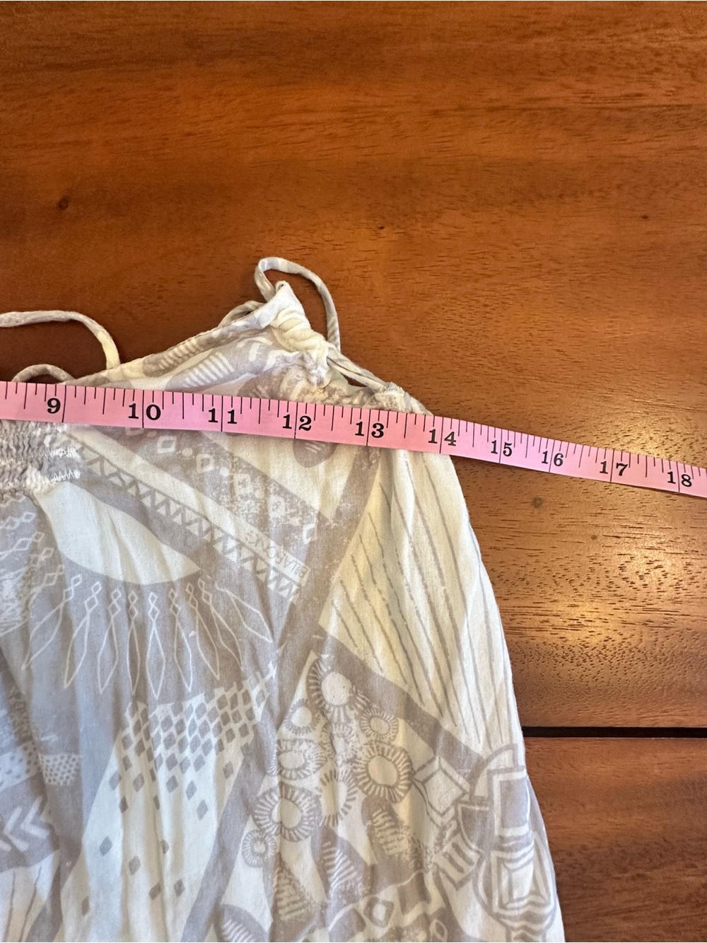 Billabong Light Gray Printed Strappy Slip Summer Dress Beach Cover up - Picture 7 of 7